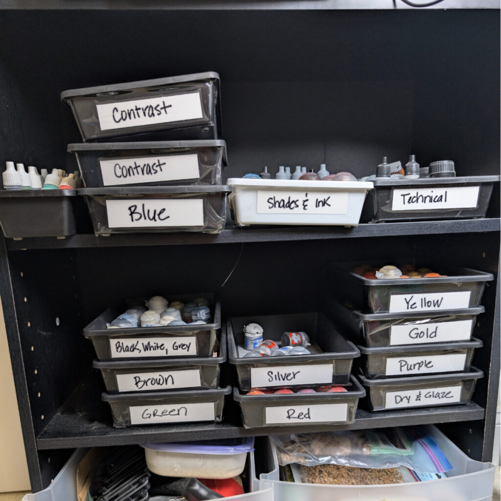 How to Organize Miniature Paints