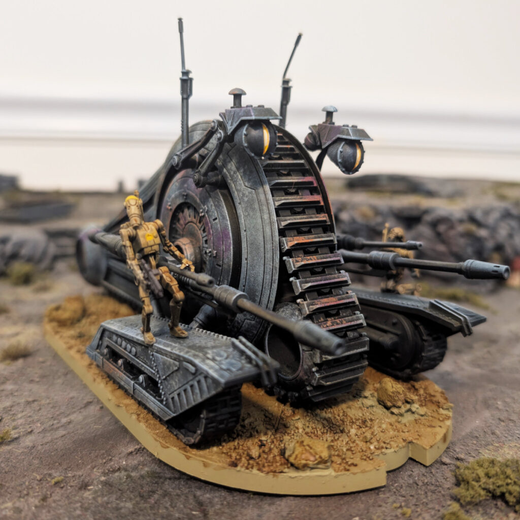 Persuader Tank under normal room lighting